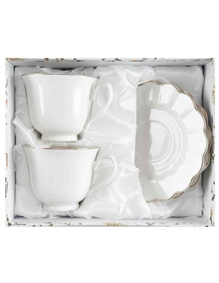 Filiżanki ze spodkami 2 sztuki 250ml Adelle