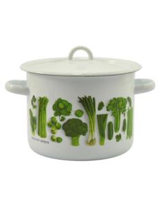 Garnek emalia 20cm 4,5L z/p Warzywa