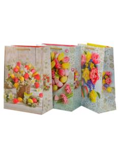 Torebka ozdobna wielkanocna 22x31x11cm T-2L M mix 2