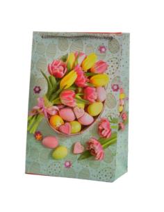 Torebka ozdobna wielkanocna 24x16x7,5cm T-4L mix