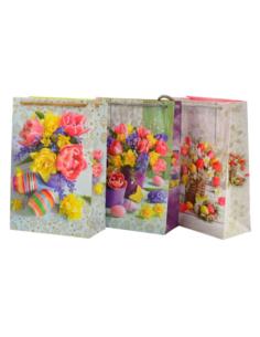Torebka ozdobna wielkanocna 24x16x7,5cm T-4L mix 2