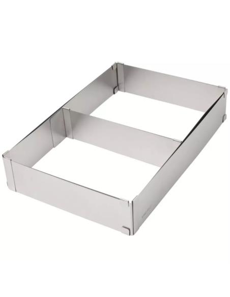 Opaska do ciasta h:5cm 27,5x18,5cm do 52,4x34cm regulowana KH-1907
