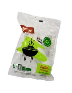 Kubki plastikowe 300ml 6 sztuk bezbarwne