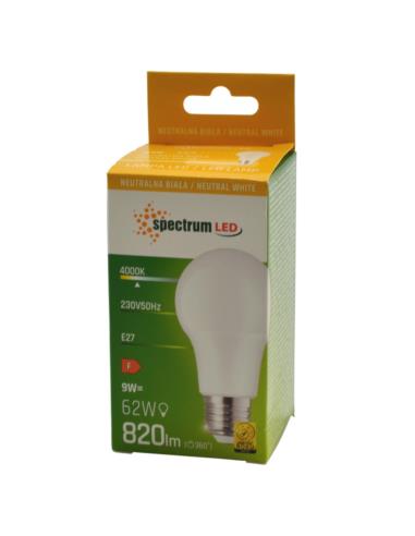 Żarówka LED E27 9W 820lm Spectrum
