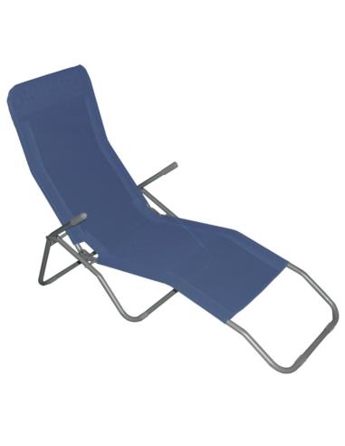 Leżak plażowy OM-318892 niebieski