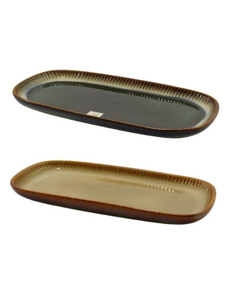 Półmisek ceramiczny Ombres 30x16cm mix
