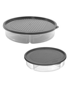 Pojemnik 5-komorowy 2L plastikowy BG-394 mix