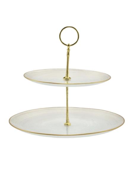 Patera Ares 28cm 2-poziomowa Gold 21-28cm