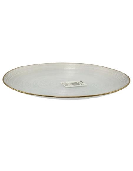 Patera Ares 28cm do ciasta Gold Rim