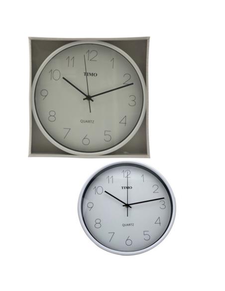 Zegar ścienny 30cm biały Timo B308
