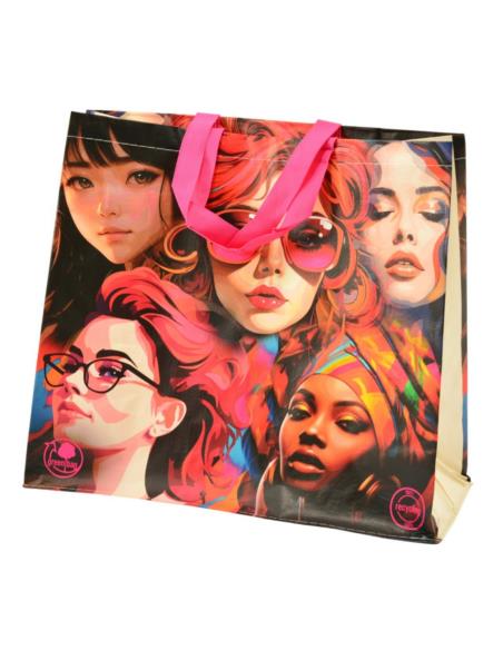 Torba na zakupy PP Modelki 45x40x18cm