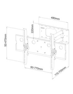 Uchwyt AR-20A 32-60" 60kg reg. w pionie i poziomie 2