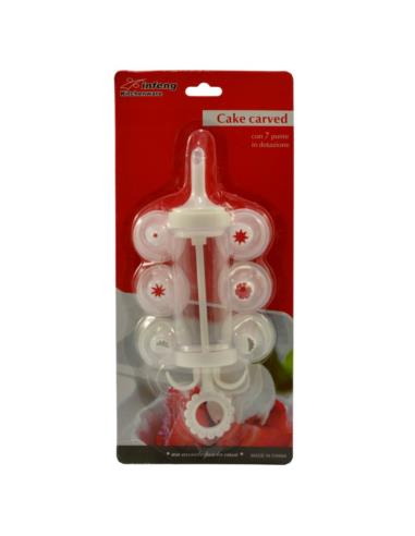 Dekorator do ciast strzykawka +7 końcówek plastikowy