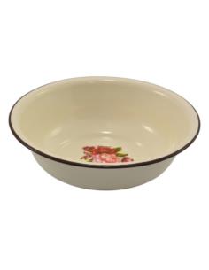 Miska emaliowana 24cm beżowa