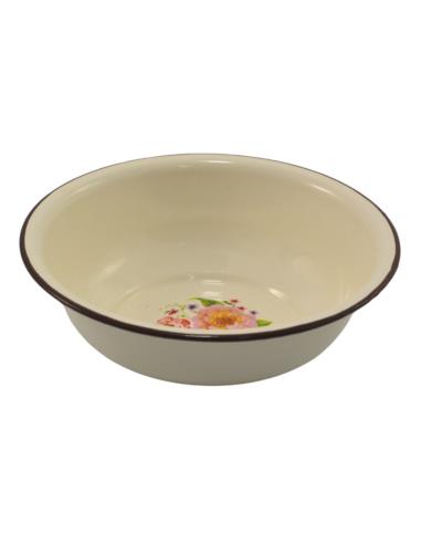 Miska emaliowana 22cm beżowa
