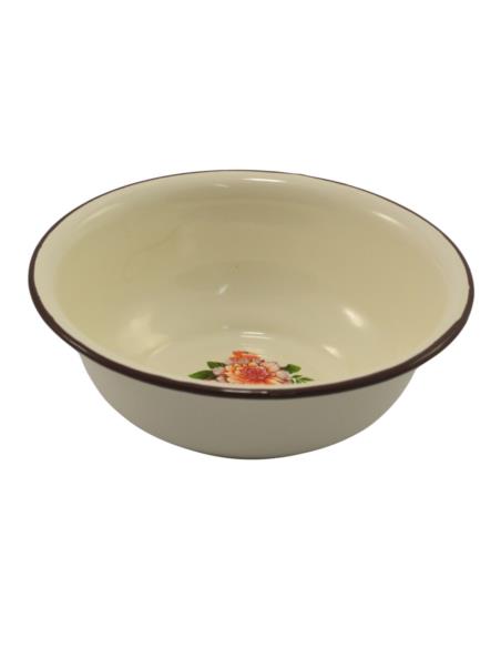Miska emaliowana 18cm beżowa