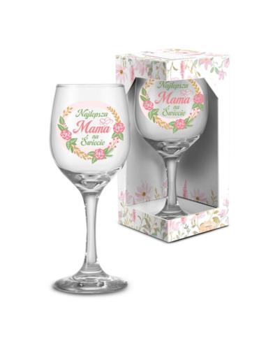 Kieliszek 220ml do wina "Najlepsza Mama na świecie"