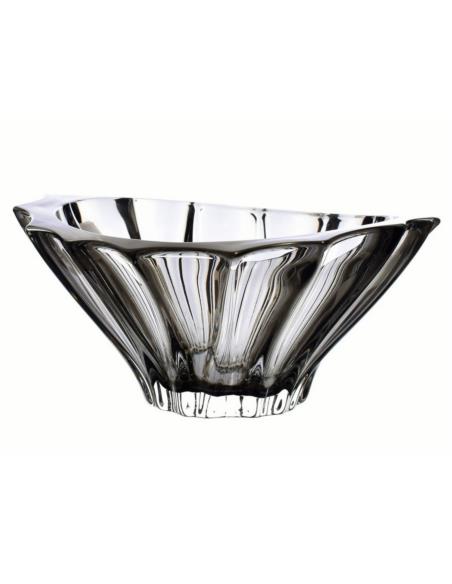 Salaterka kryształ Bohemia Plantica Graphite 22cm