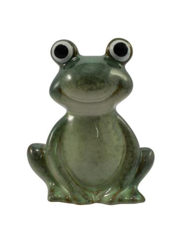 Figurka Żaba 14x16cm ceramiczna