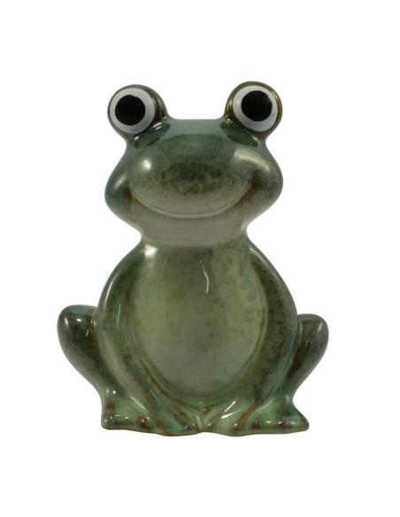 Figurka Żaba 14x16cm ceramiczna