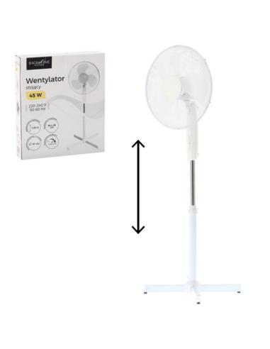 Wentylator stojący biały FAN4218 45W