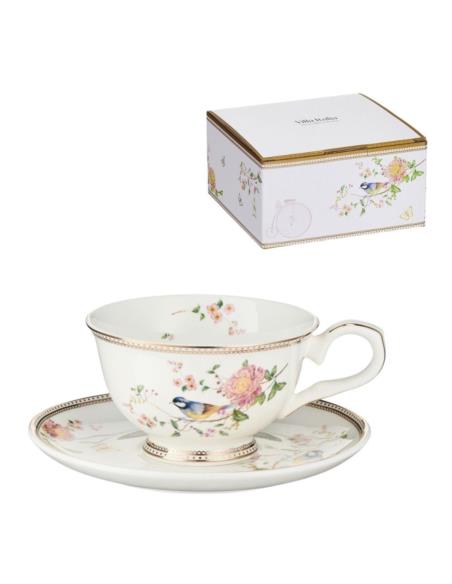 Filiżanka+spodek 230ml Bel Fiore HZ121 Villa Italia