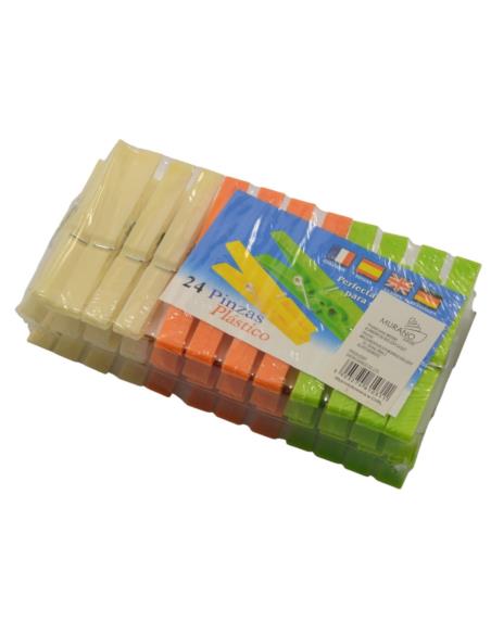 Klamerki do bielizny 24szt plastikowe