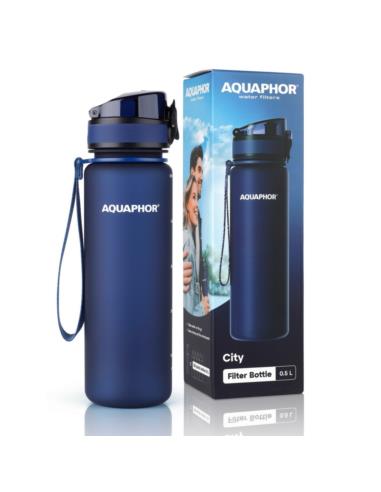 Butelka filtrująca Aquaphor City 0,5L granatowa