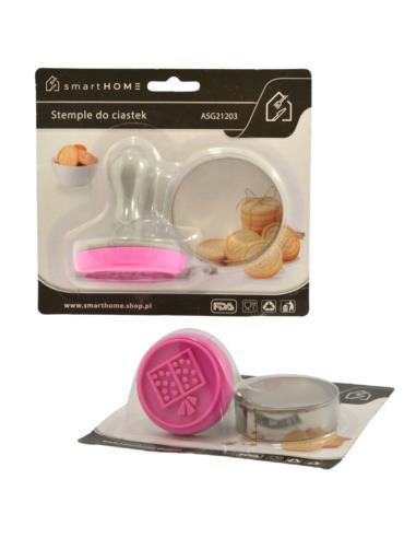 Wykrawacz +stempel do ciastek 6,3cm ASG21203 mix