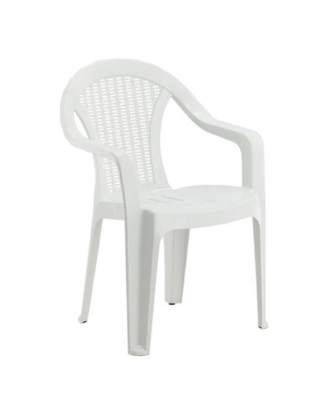 Krzesło ogrodowe białe 56x42x78cm 3747