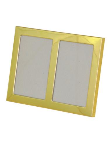 Ramka 9x13cm x2 zdjęcia złota GW 863-57