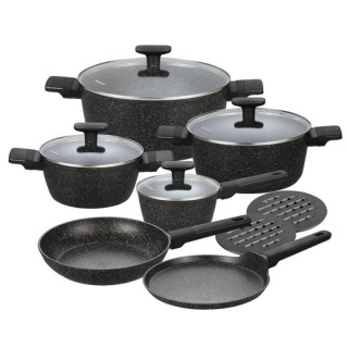 Garnki 12 elementów granit Klausberg KB-7830