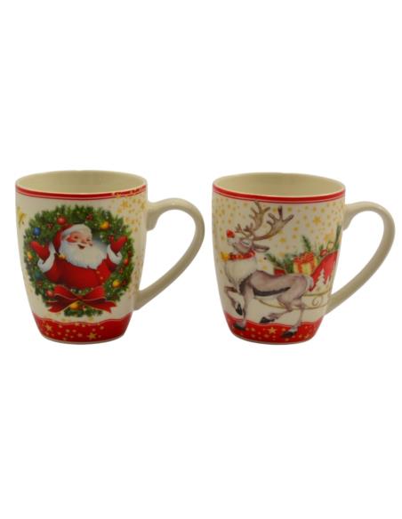 Kubek ceramiczny 360ml Navidad świąteczny mix