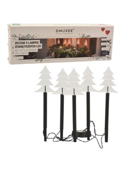 Lampki LED choinki biały ciepły 35,5cm 5szt