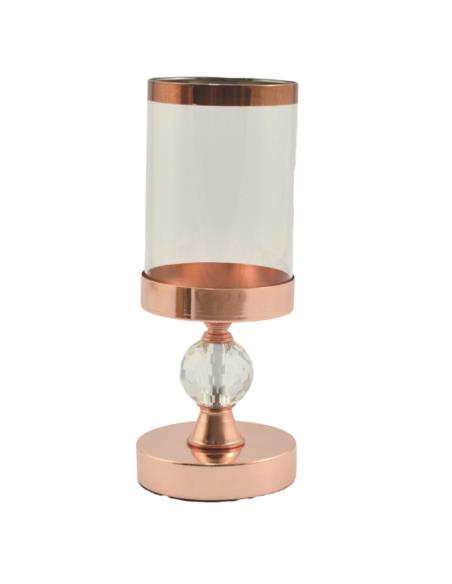 Lampion metal/szkło 26,5x11cm LCS23-1 mix