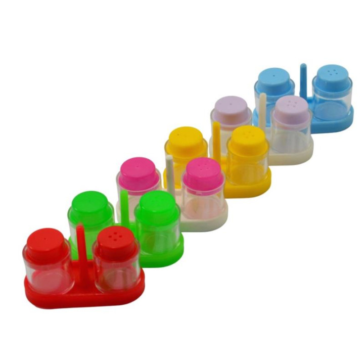 Solniczka + pieprzniczka plastikowa mini mix