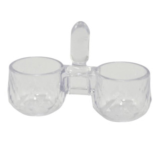 Przyprawnik plastikowy dwojaczek kryształ