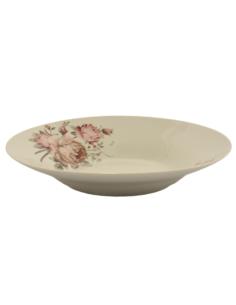 Talerz Róża głęboki 19cm ceramiczny 36631