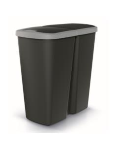 Kosz do segregacji śmieci 45L Compacta Duo czarny NDAB45