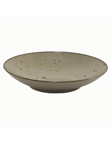 Talerz Bogucice Cottage Grey głęboki 22cm