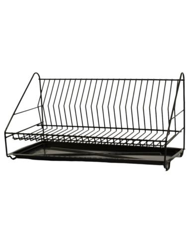 Suszarka do naczyń 1-poziomowa 50cm czarna