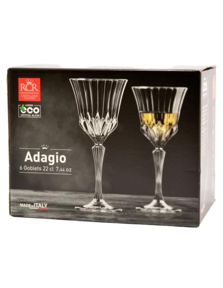 Kieliszki do wina 220ml 6szt Adagio RCR