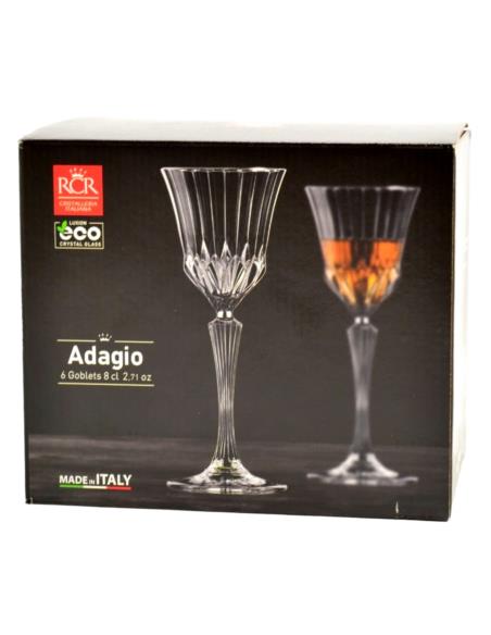 Kieliszki do likieru 80ml 6szt Adagio RCR