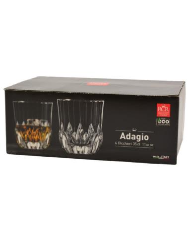 Szklanki 350ml 6szt Adagio niskie RCR