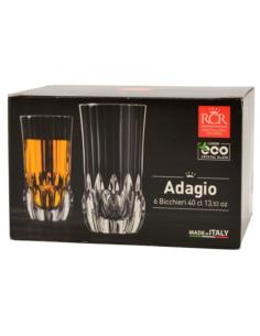 Szklanki 400ml 6 sztuk Adagio wysokie RCR 2