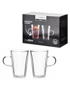 Kubki Peter 2 sztuki 400ml HTID0324 podwójne ścianki
