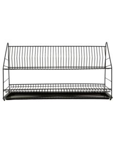 Suszarka do naczyń 2-poziomowa 80cm czarna 2