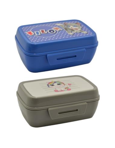 Pojemnik Lunch Box duży plastikowy mix
