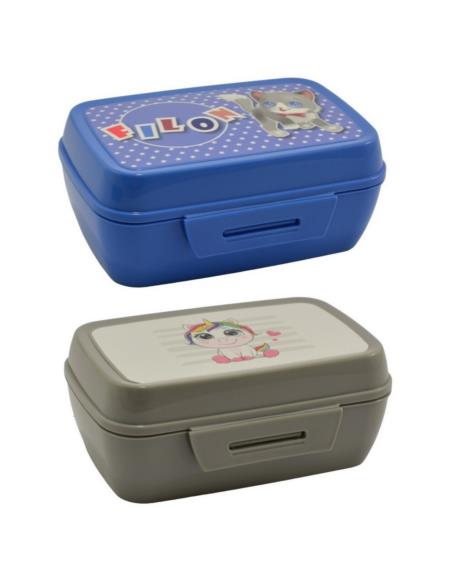 Pojemnik Lunch Box duży plastikowy mix