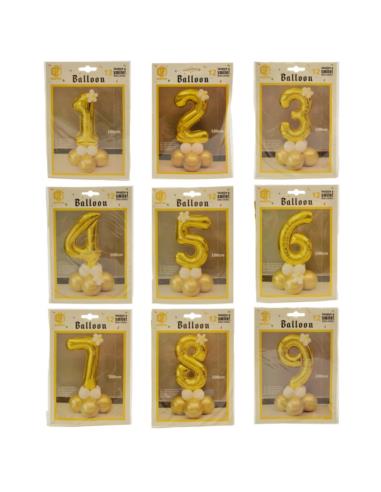 Balon Cyfra 0-9 100cm ASG21159 mix